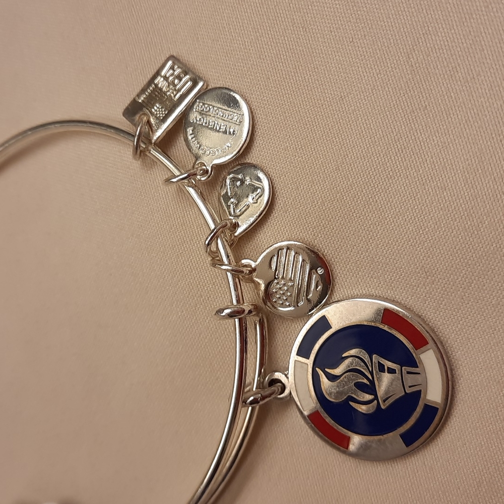 NWT, Alex and Ani 2015 Team USA Flame Epoxy Bracelet - Picture 6 of 10